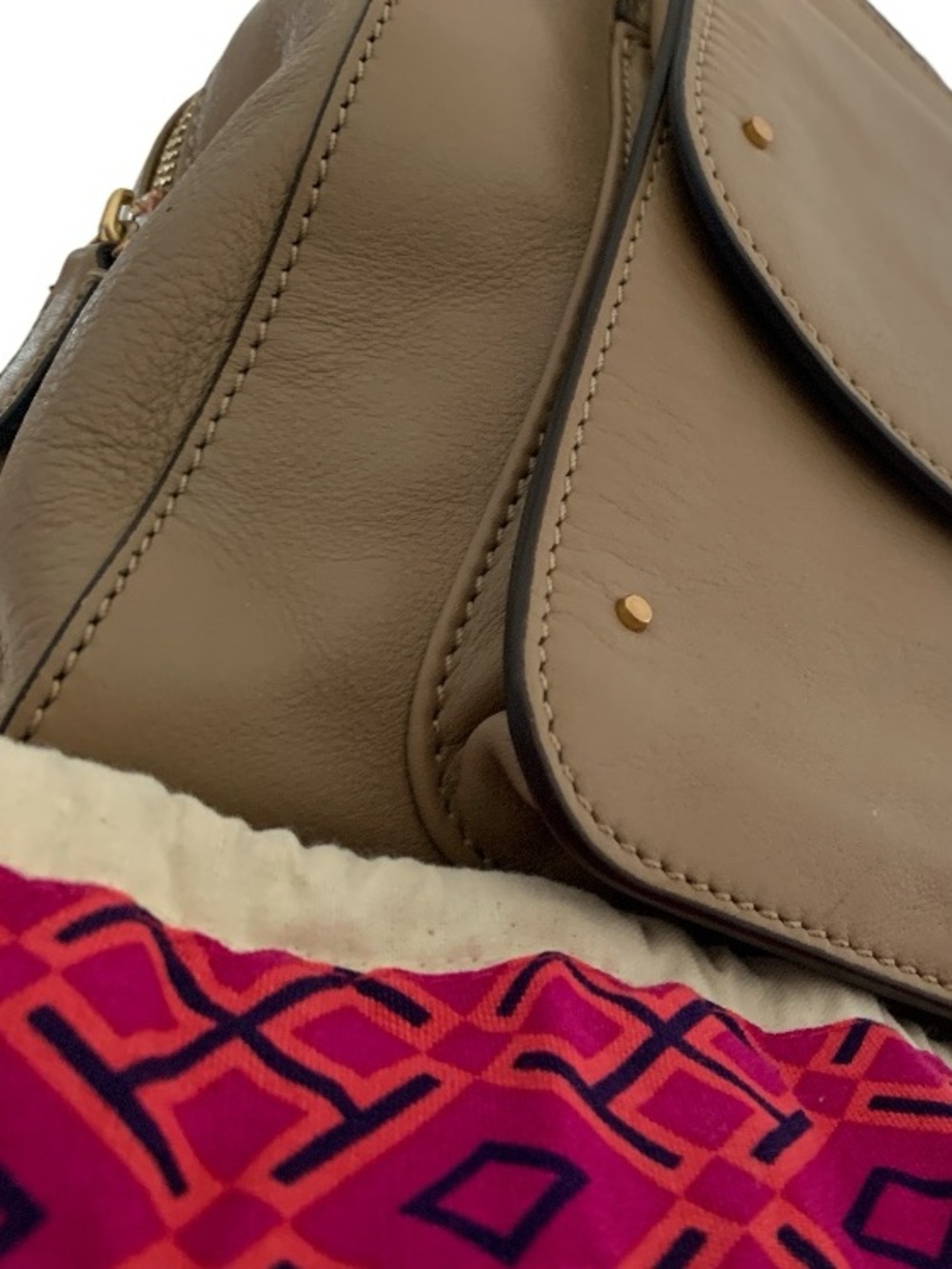 TORY BURCH Priscilla Beige Leather Shoulder Bag - Picture 9 of 10